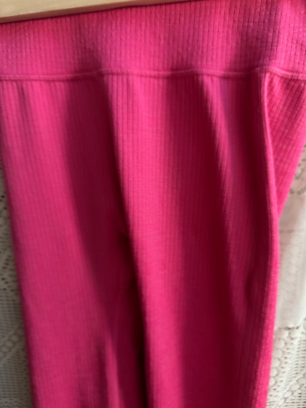 JoyLab Bright Pink Ribbed Flare Pants - Picture 3 of 4